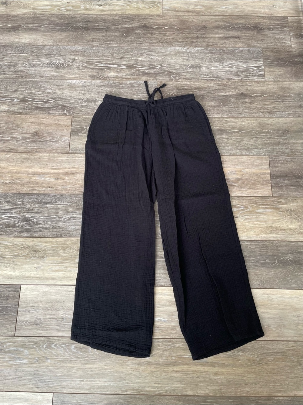 Jessica Simpson Black Wide Leg Drawstring Pants